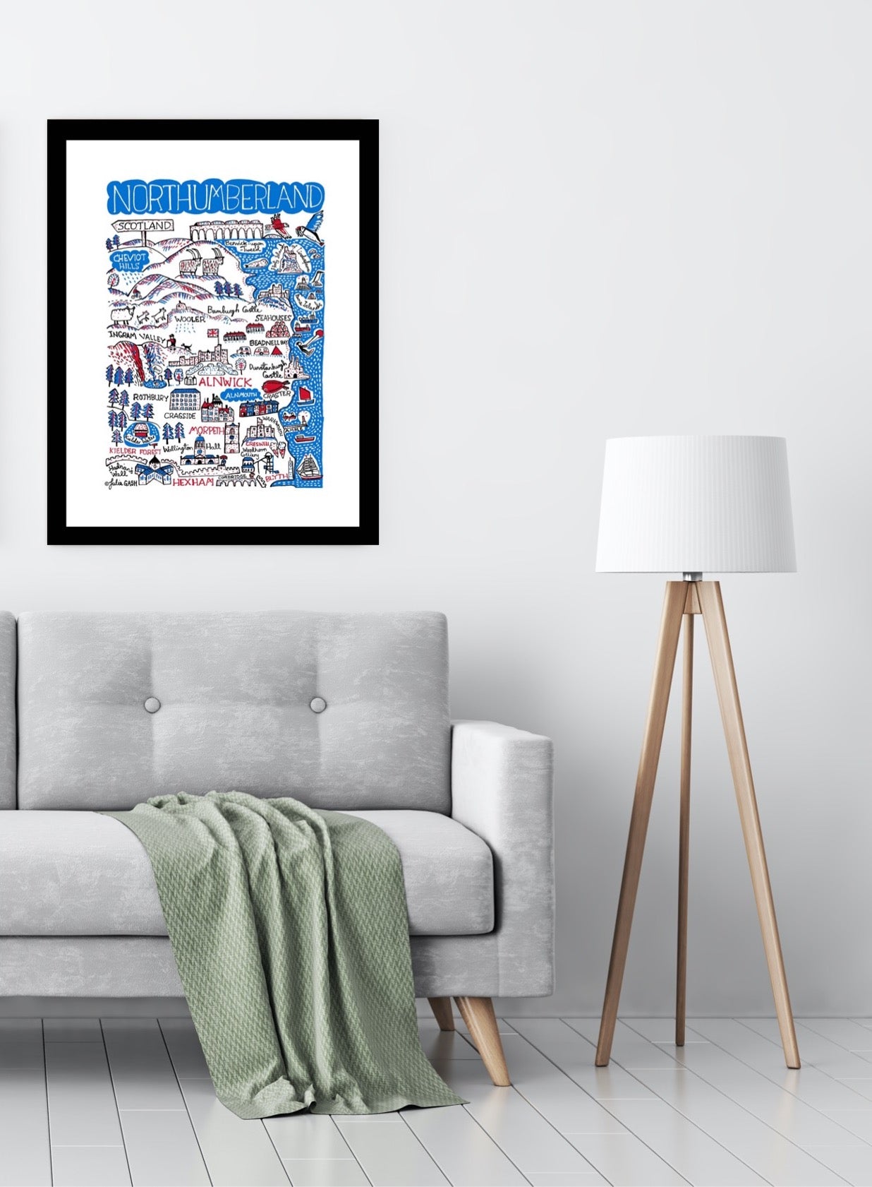 Northumberland Art Print - Julia Gash