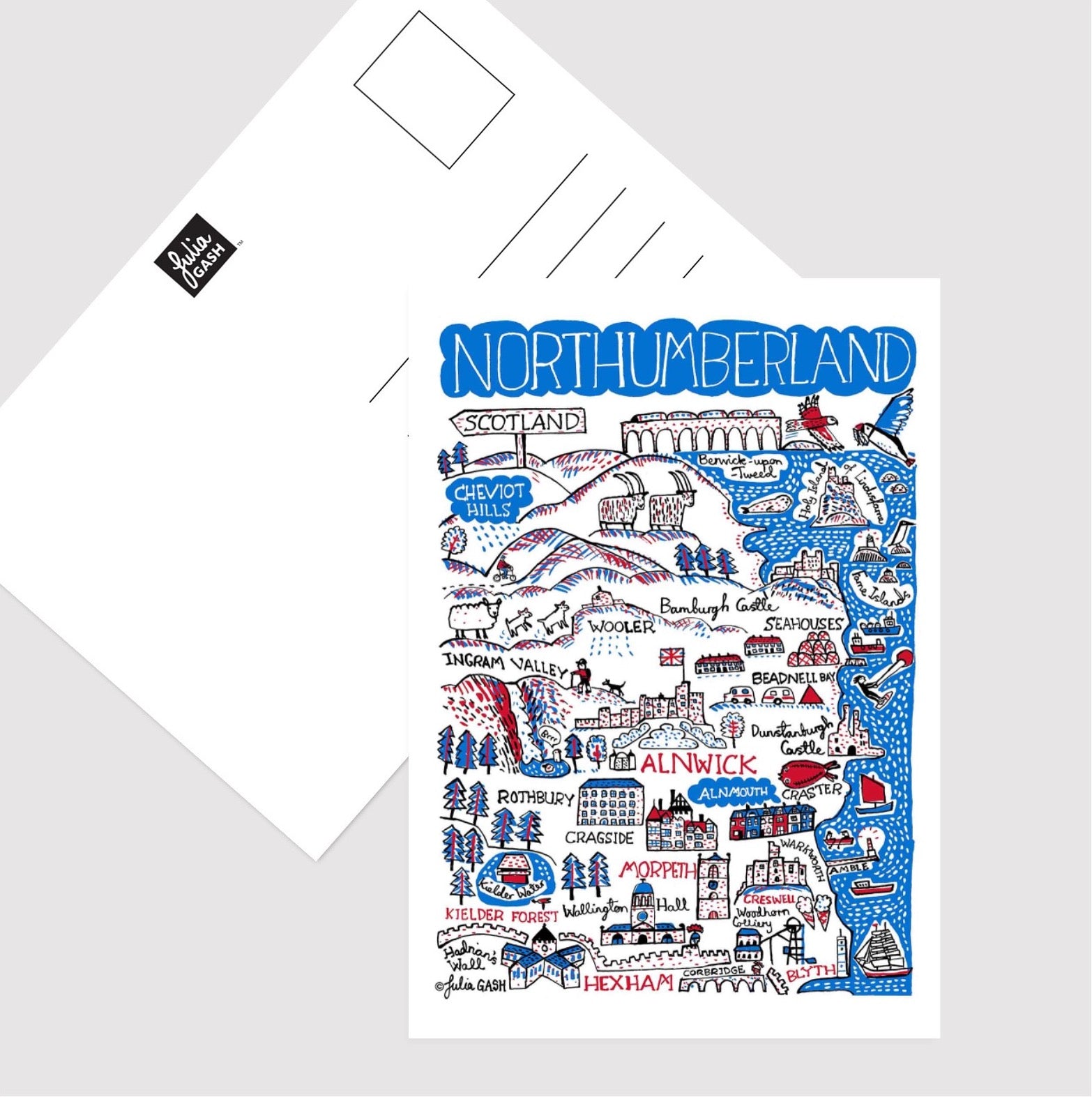 Northumberland Postcard - Julia Gash