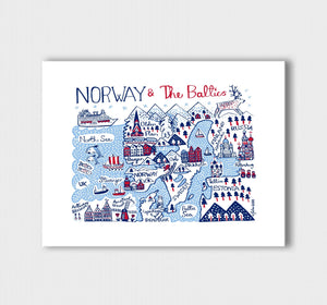 Norway & The Baltics Art Print - Julia Gash