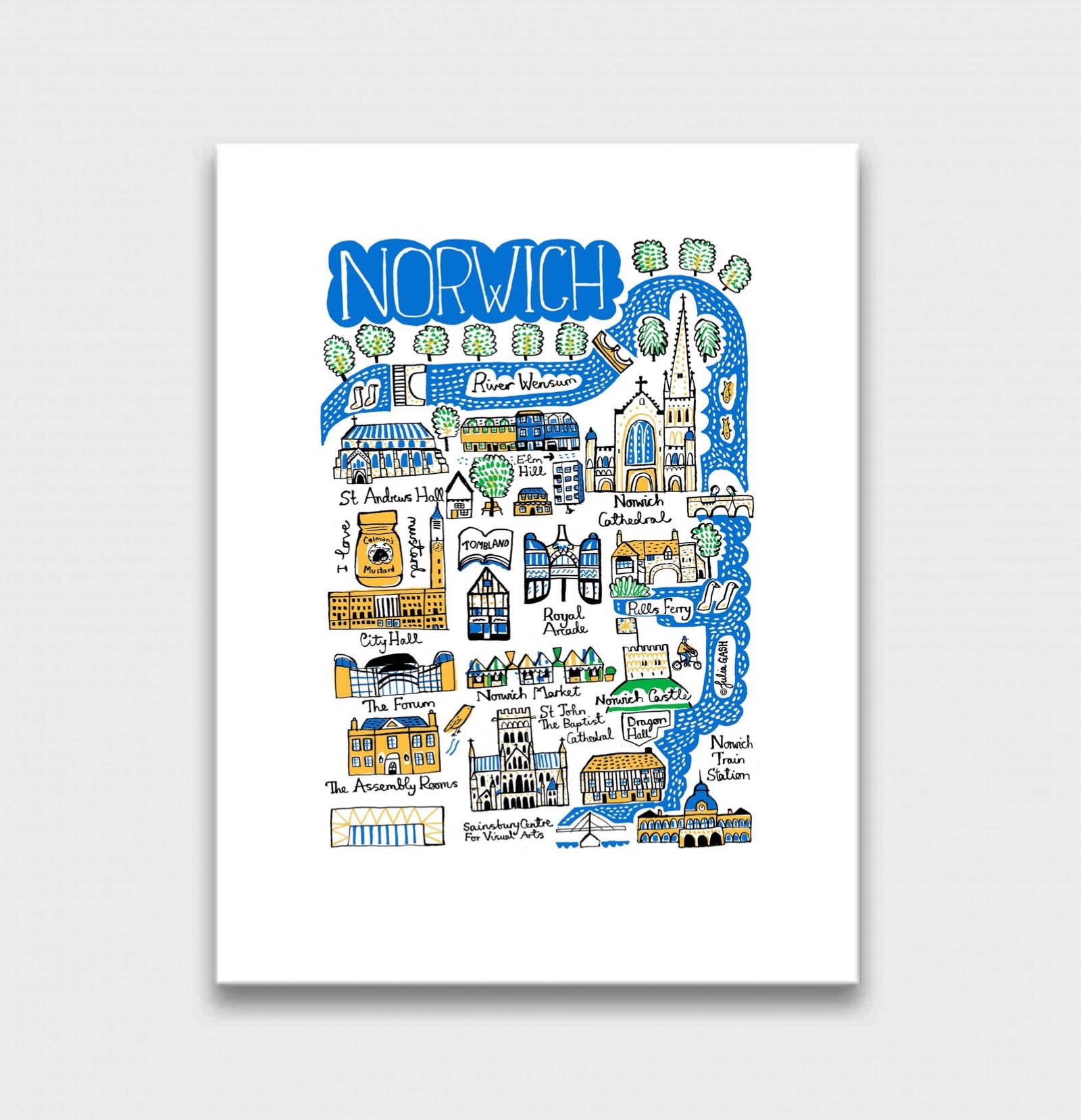 Norwich Art Print - Julia Gash