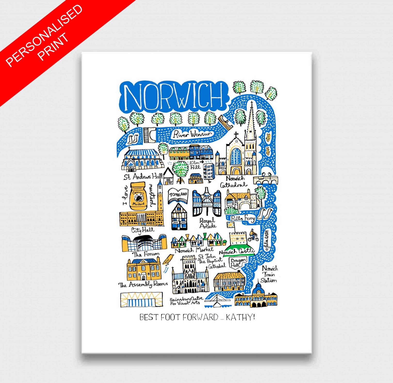 Norwich Art Print - Julia Gash