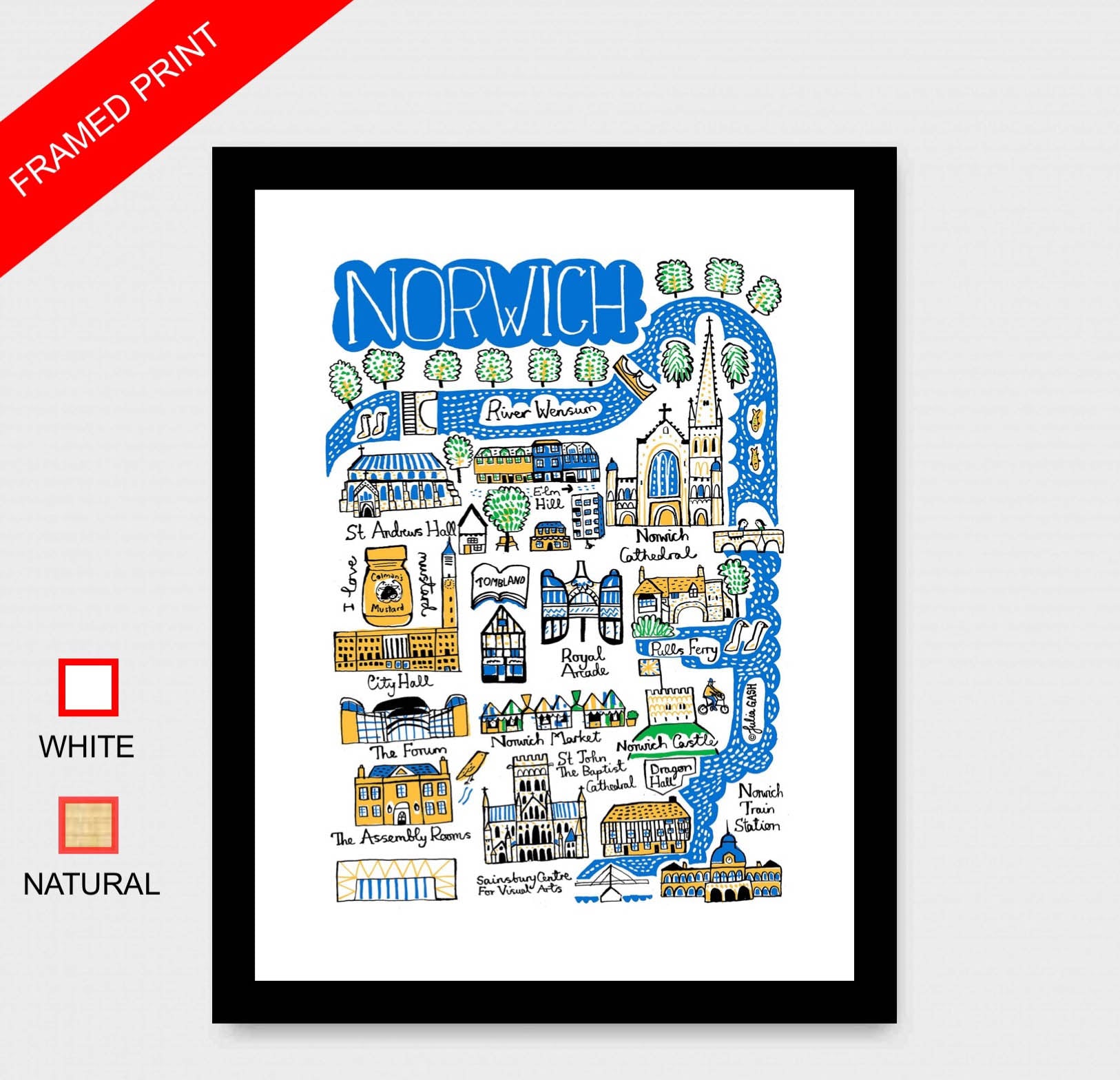 Norwich Art Print - Julia Gash