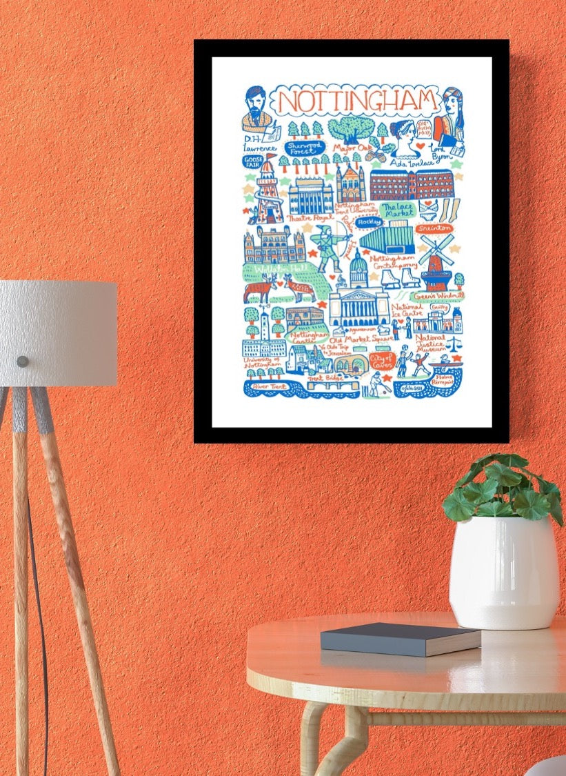 Nottingham Art Print by Julia Gash