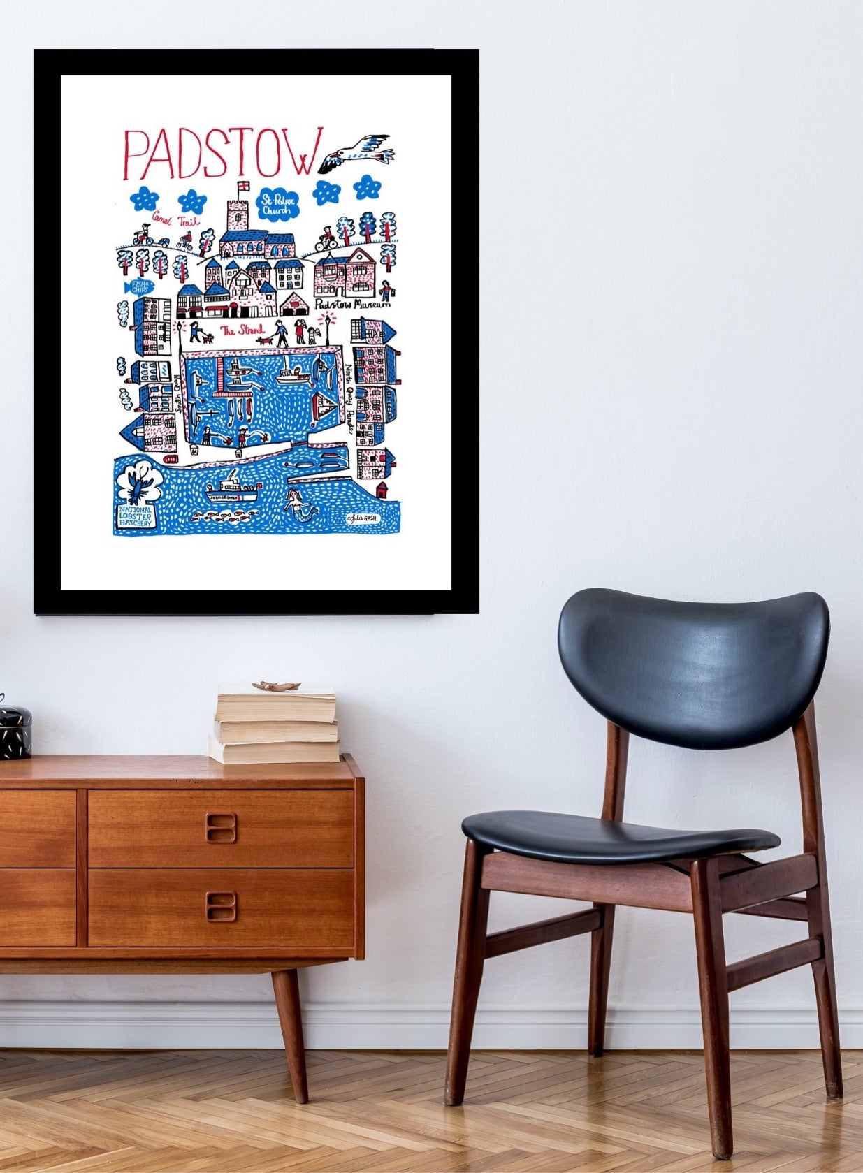 Padstow Art Print - Julia Gash