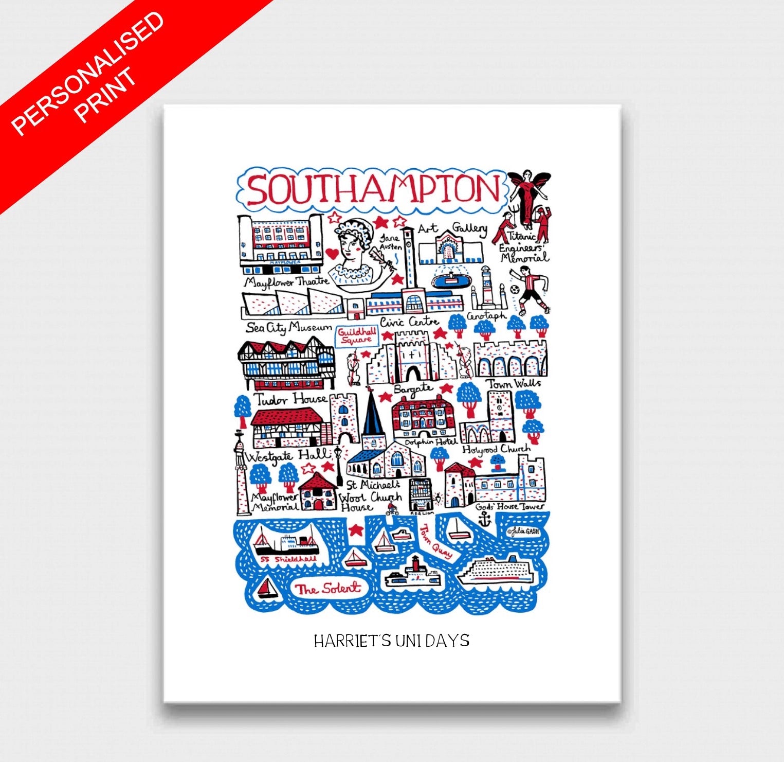 Southampton Art Print - Julia Gash