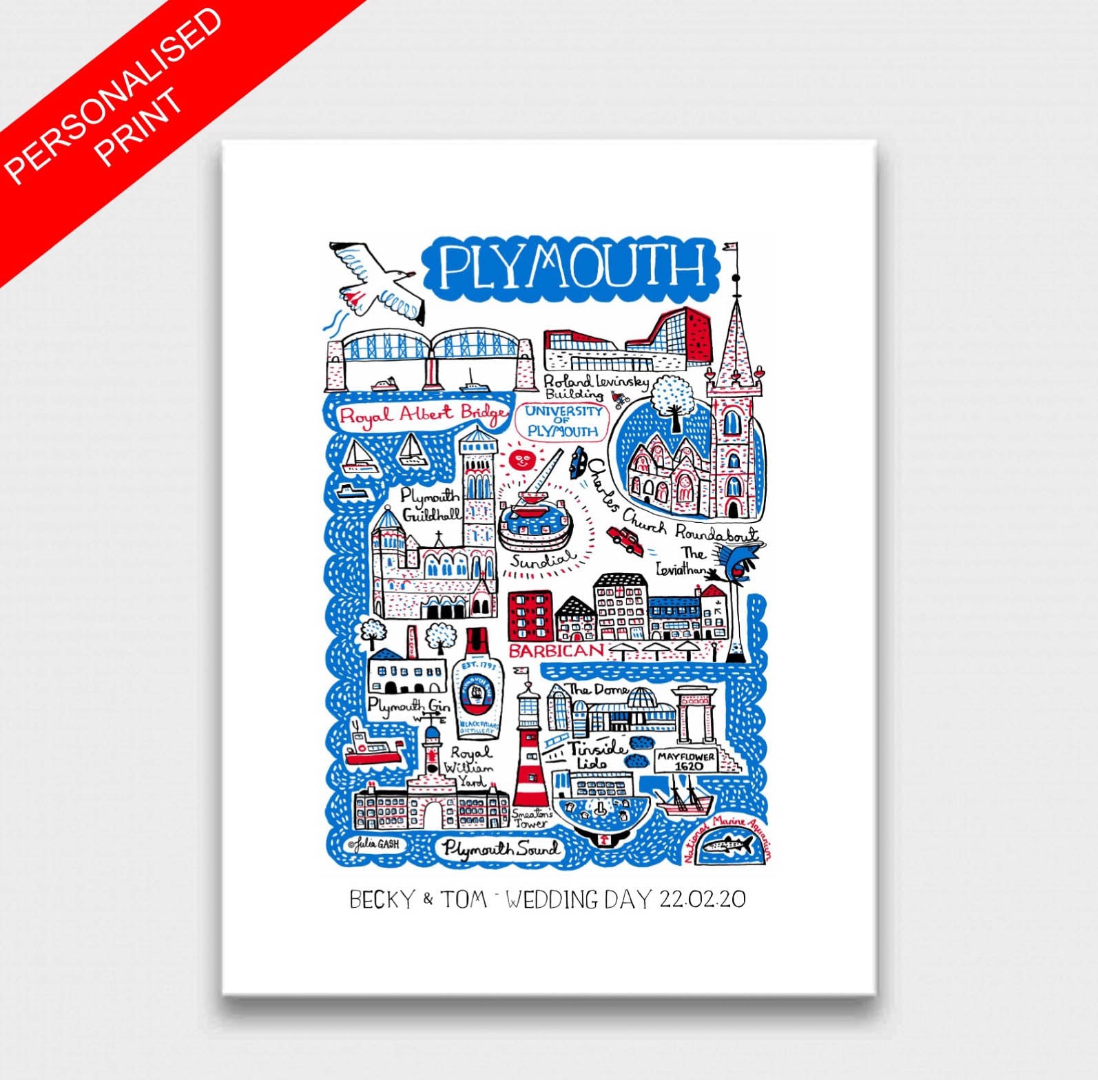 Plymouth Art Print - Julia Gash