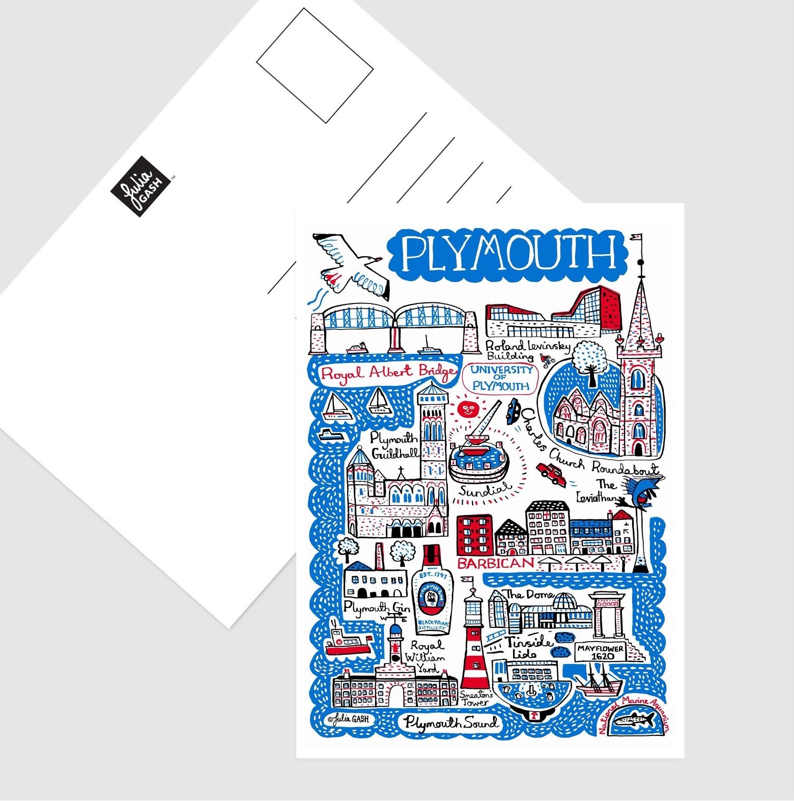 Plymouth Postcard - Julia Gash