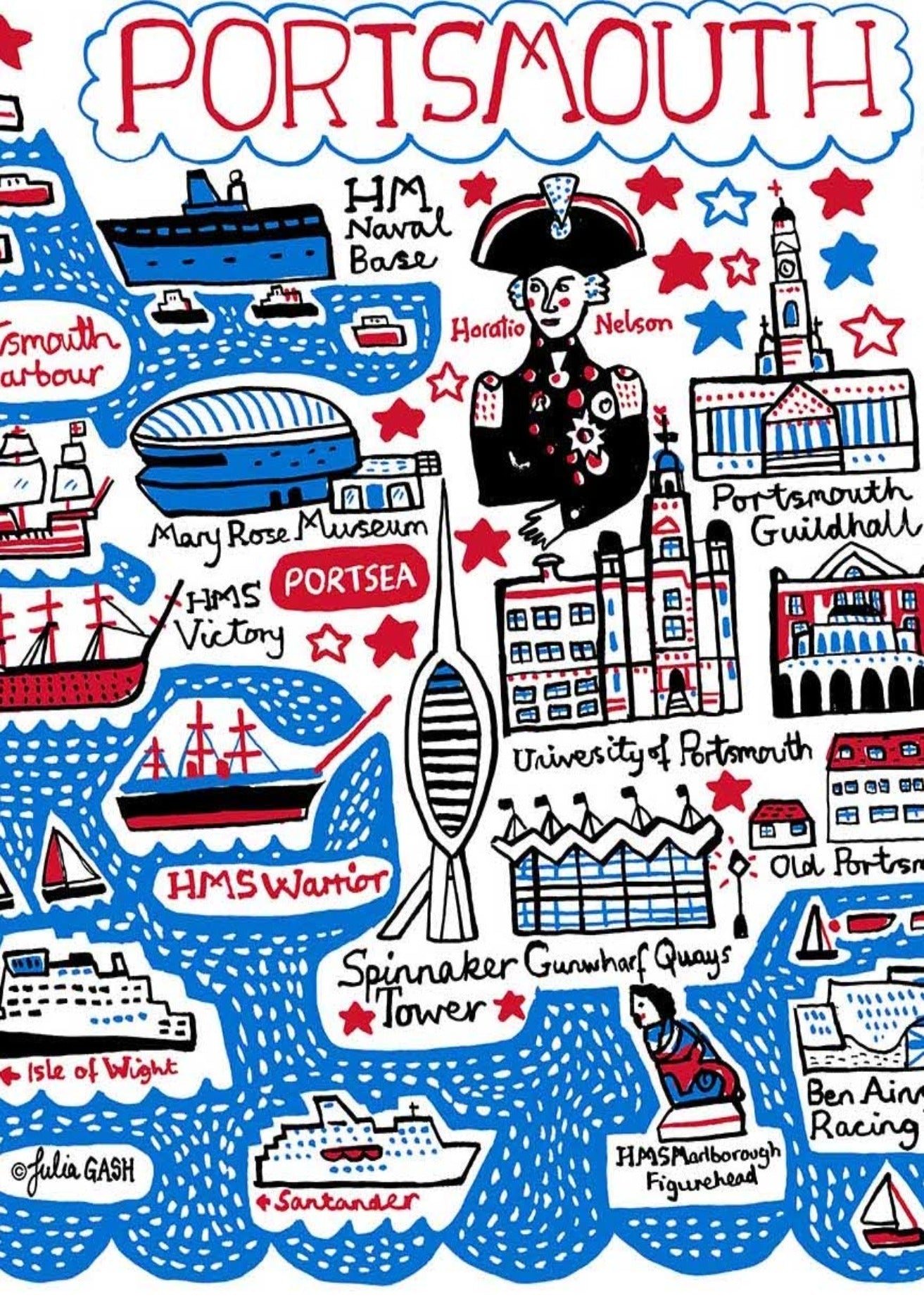 Portsmouth Art Print - Julia Gash