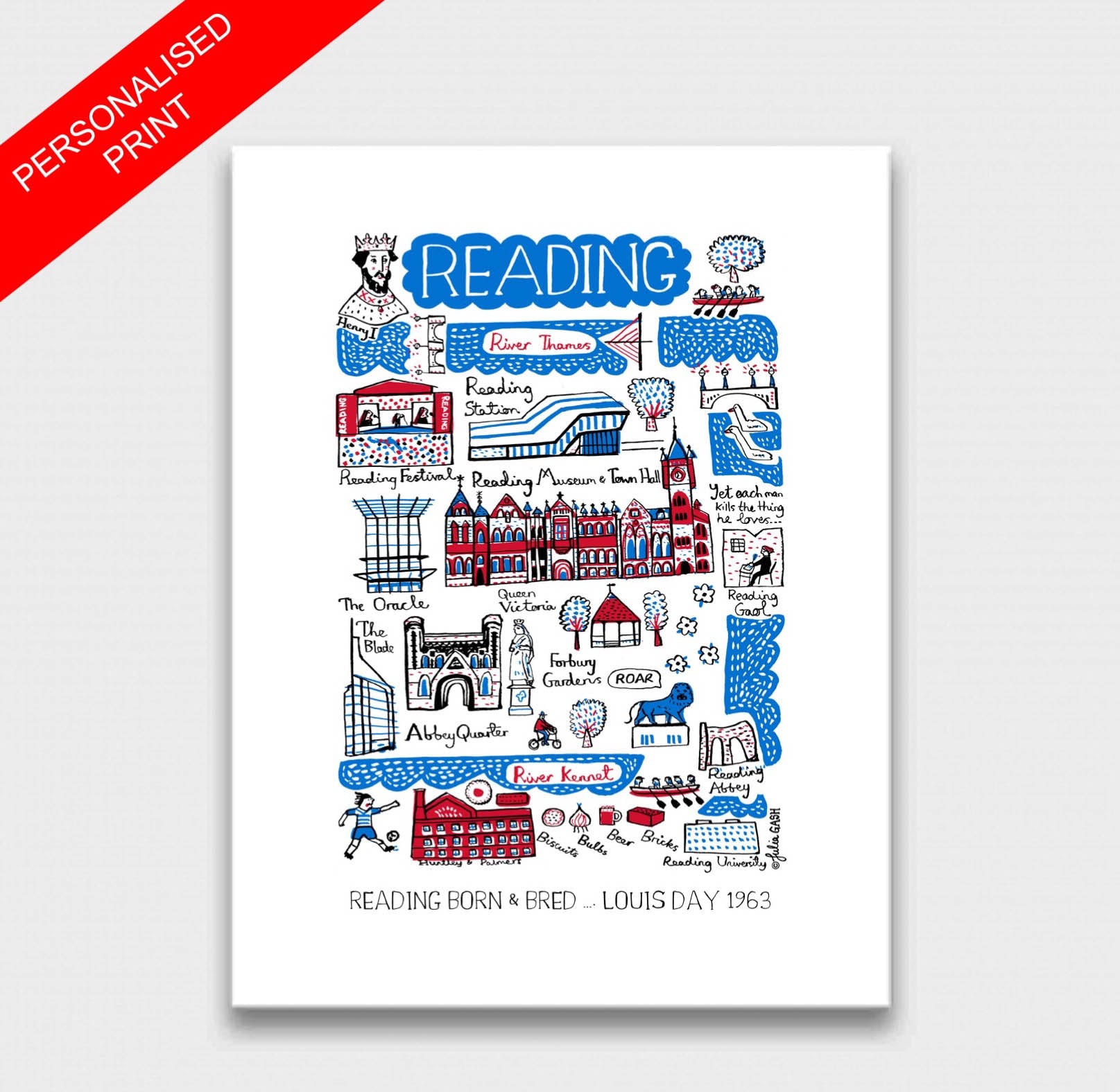 Reading Art Print - Julia Gash