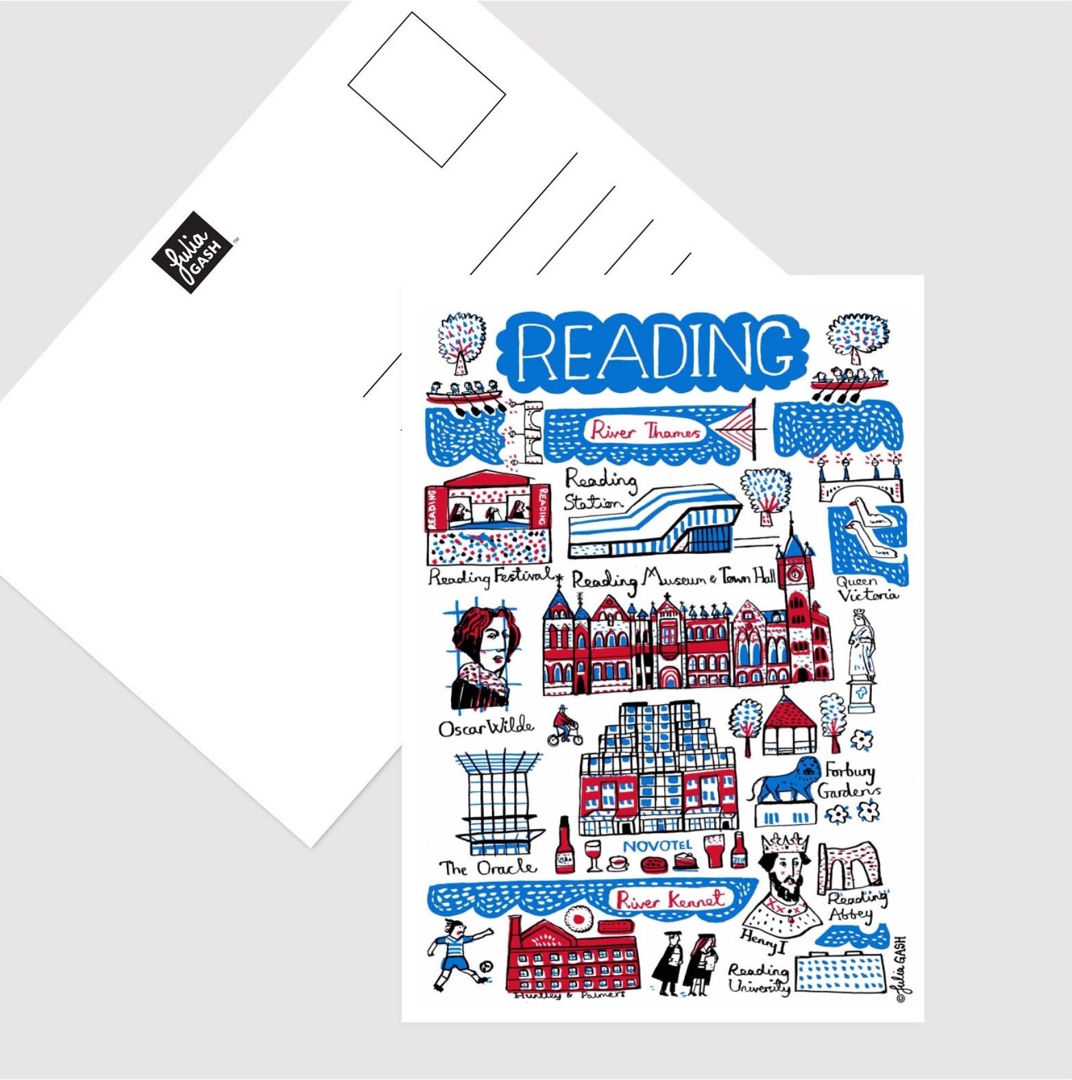 Reading Postcard - Julia Gash