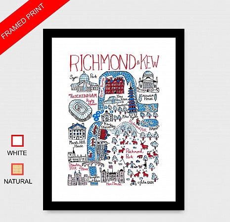 London Richmond and Kew Twickenham Art Print - Julia Gash