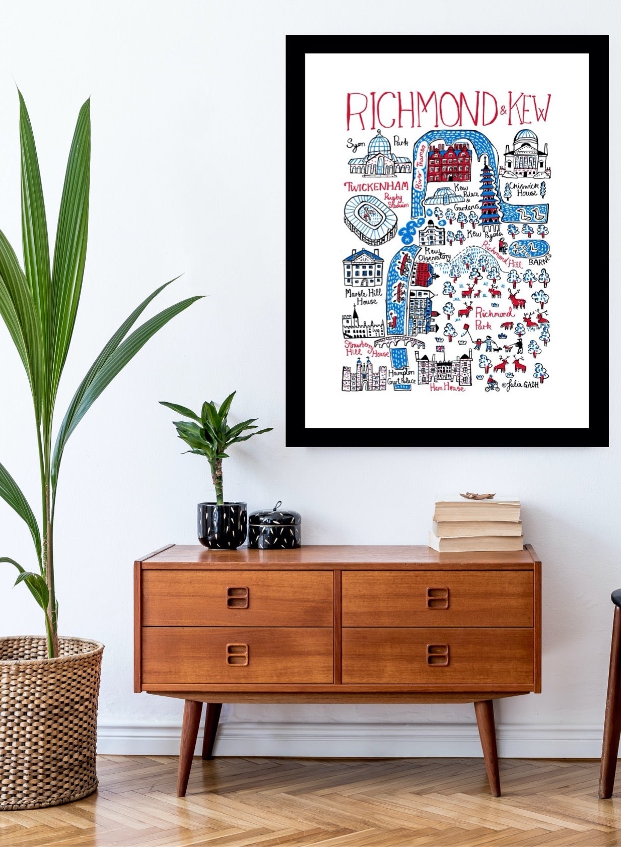 London Richmond and Kew Twickenham Art Print - Julia Gash