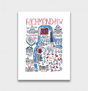 London Richmond and Kew Twickenham Art Print - Julia Gash