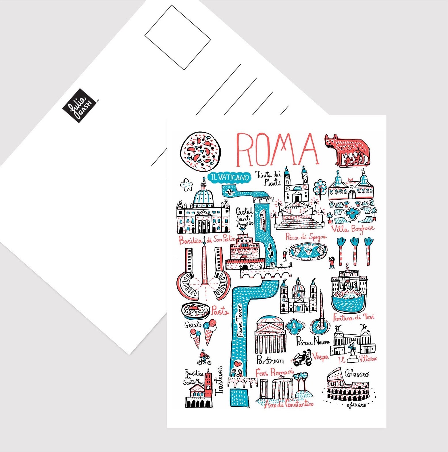 Roma Postcard - Julia Gash