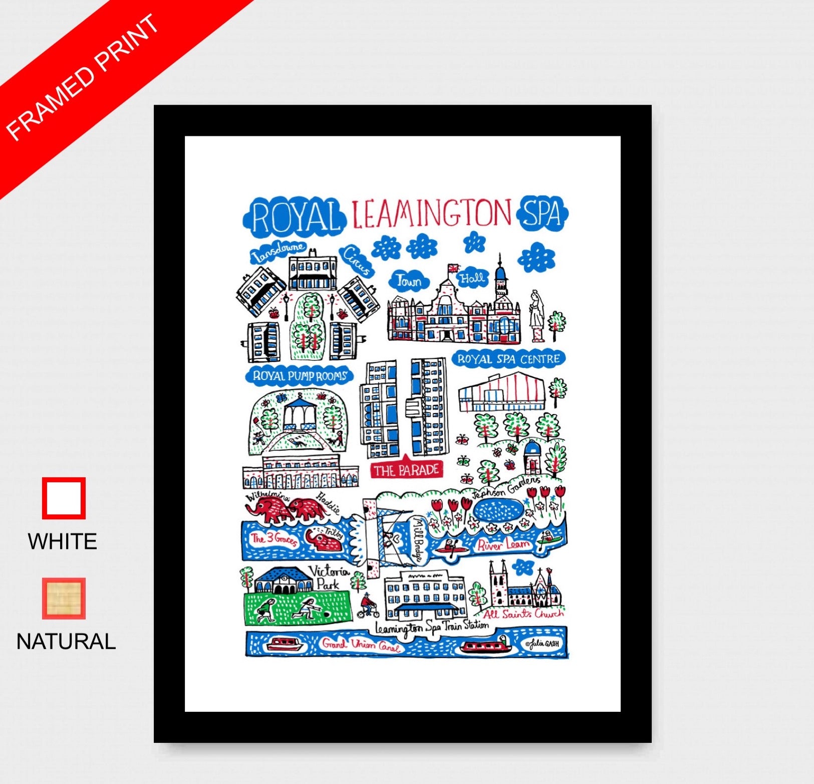Leamington Spa Art Print - Julia Gash