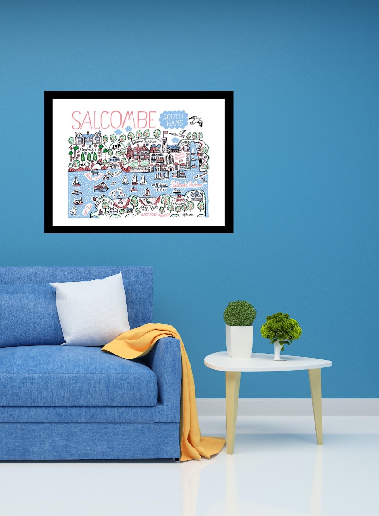 Salcombe Art Print - Julia Gash