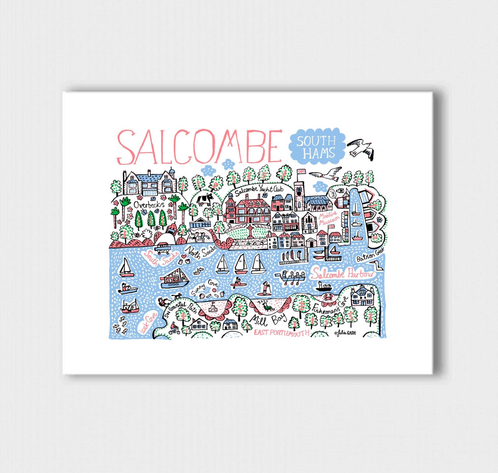Salcombe Art Print - Julia Gash