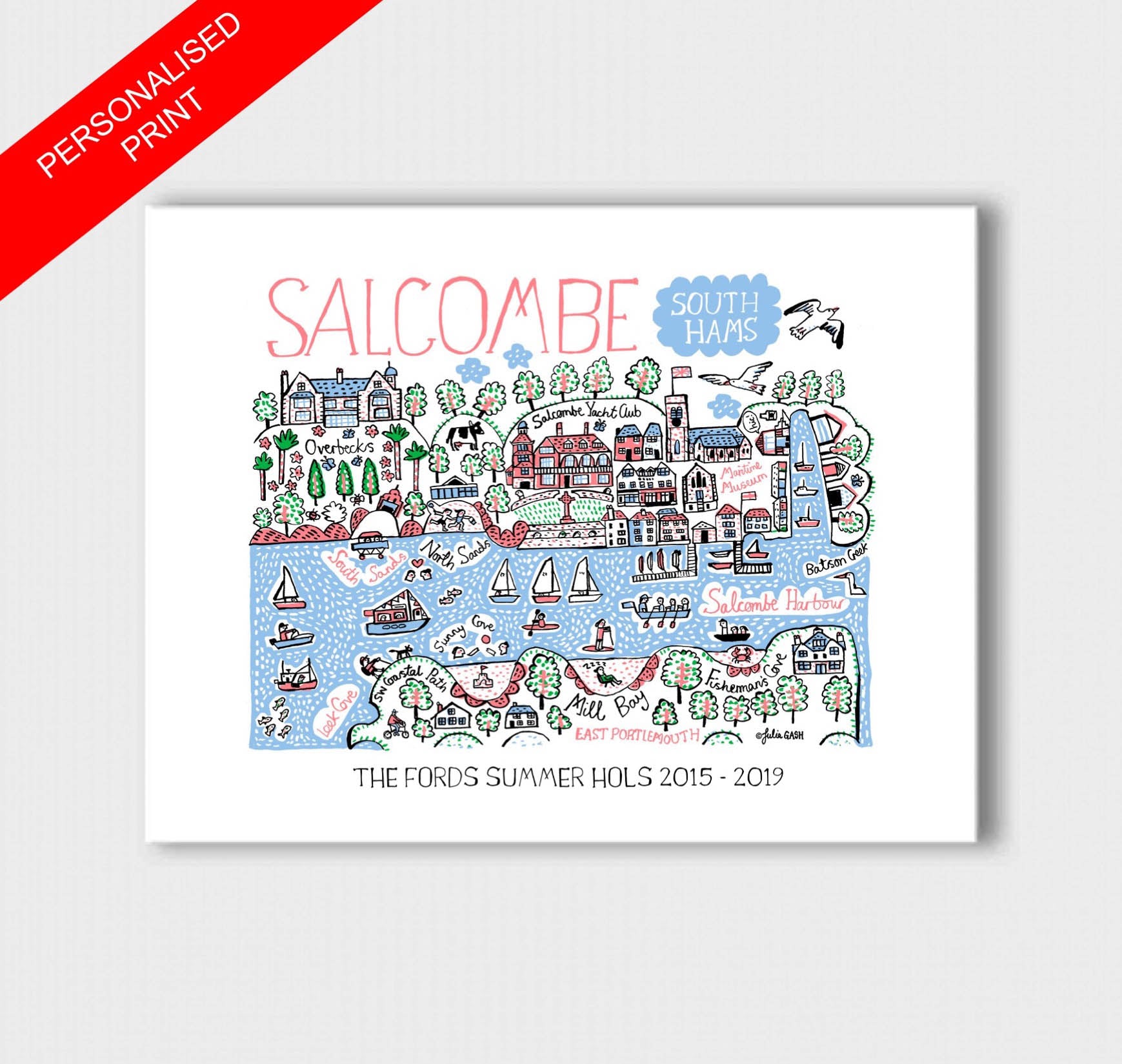 Salcombe Art Print - Julia Gash