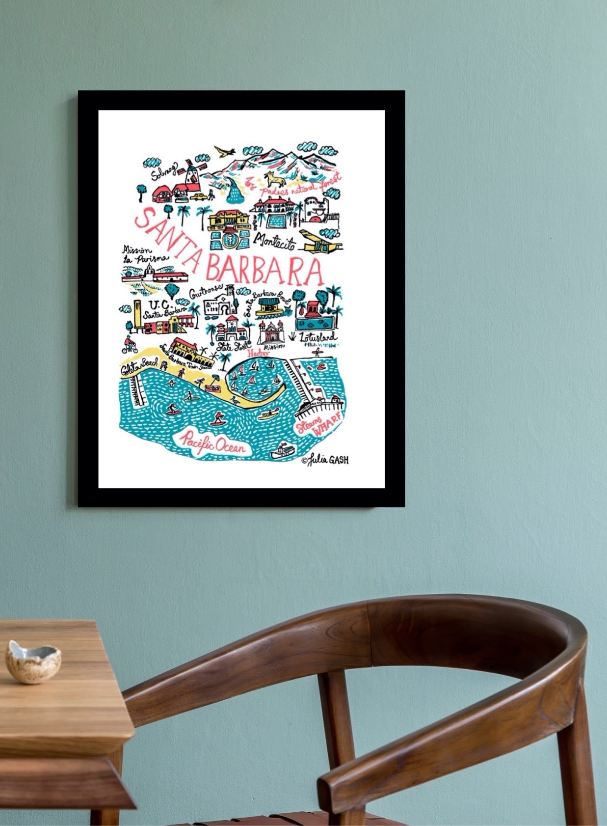 Santa Barbara Art Print - Julia Gash