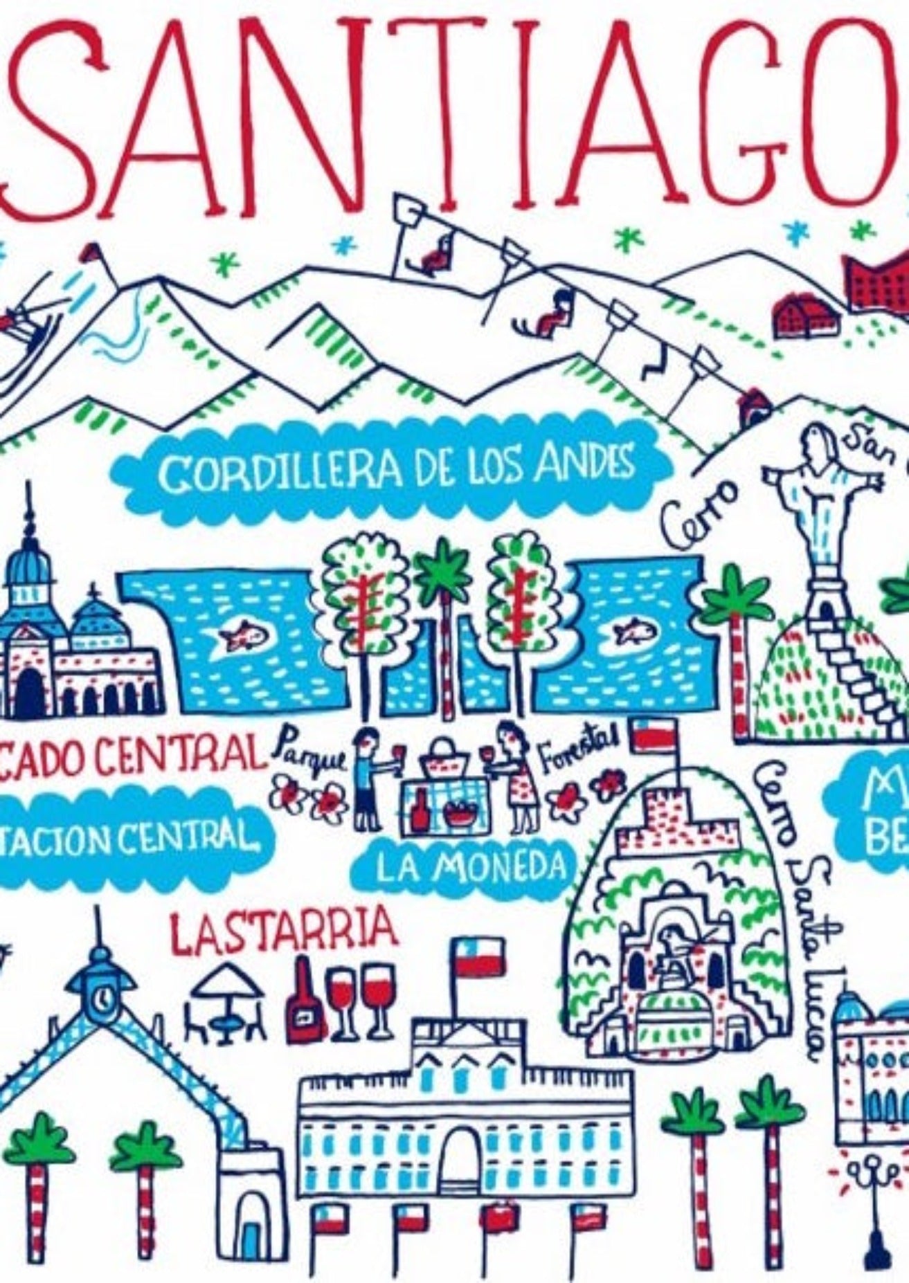 Santiago Art Print - Julia Gash