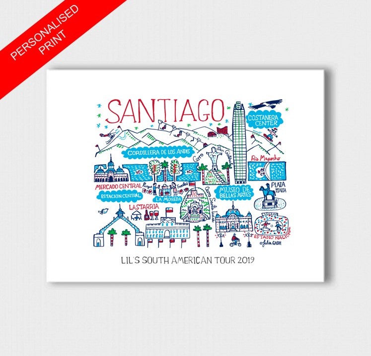 Santiago Art Print - Julia Gash