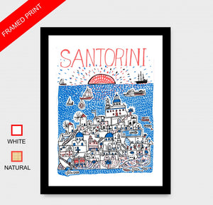 Santorini Art Print - Julia Gash
