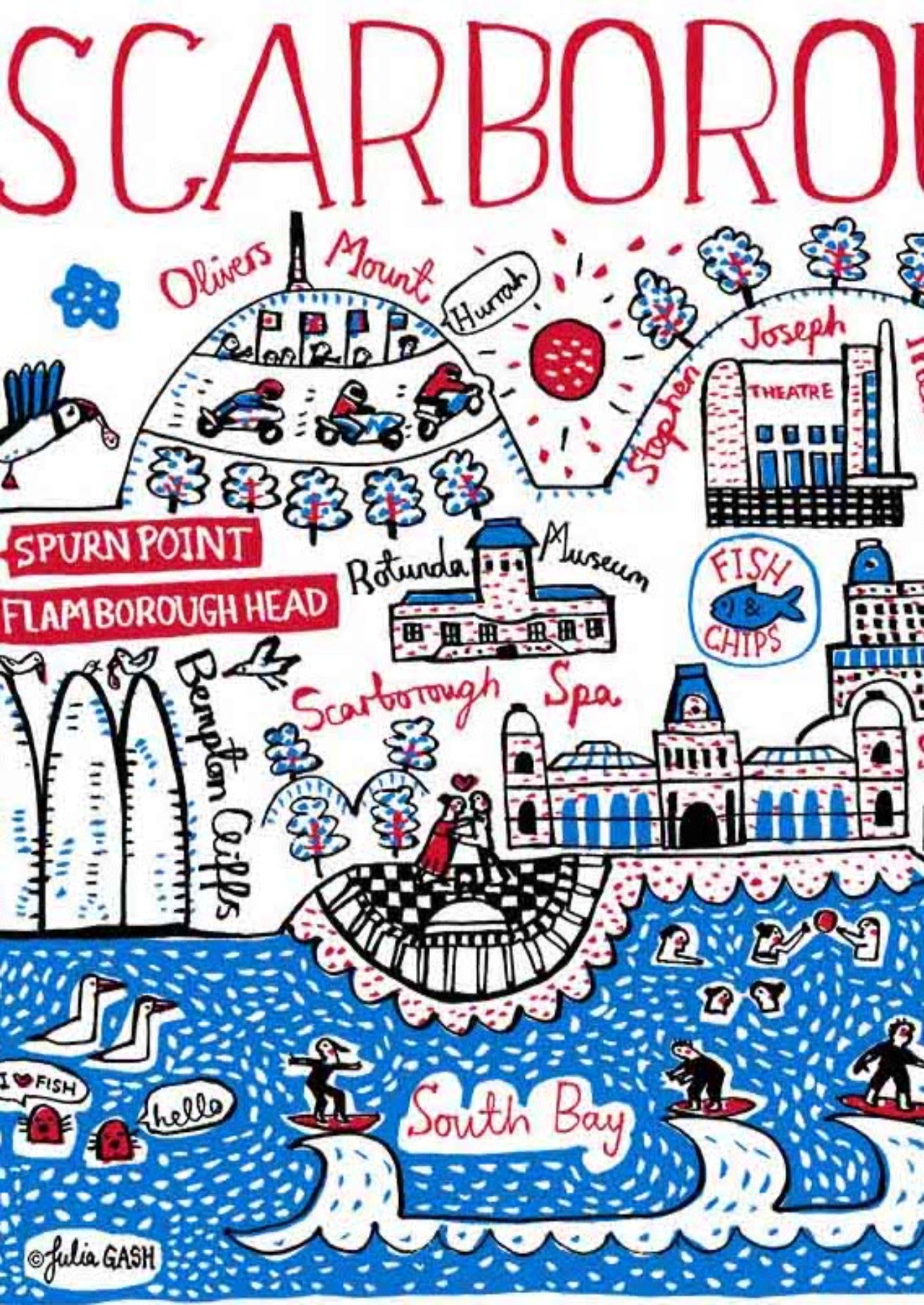 Scarborough Postcard - Julia Gash