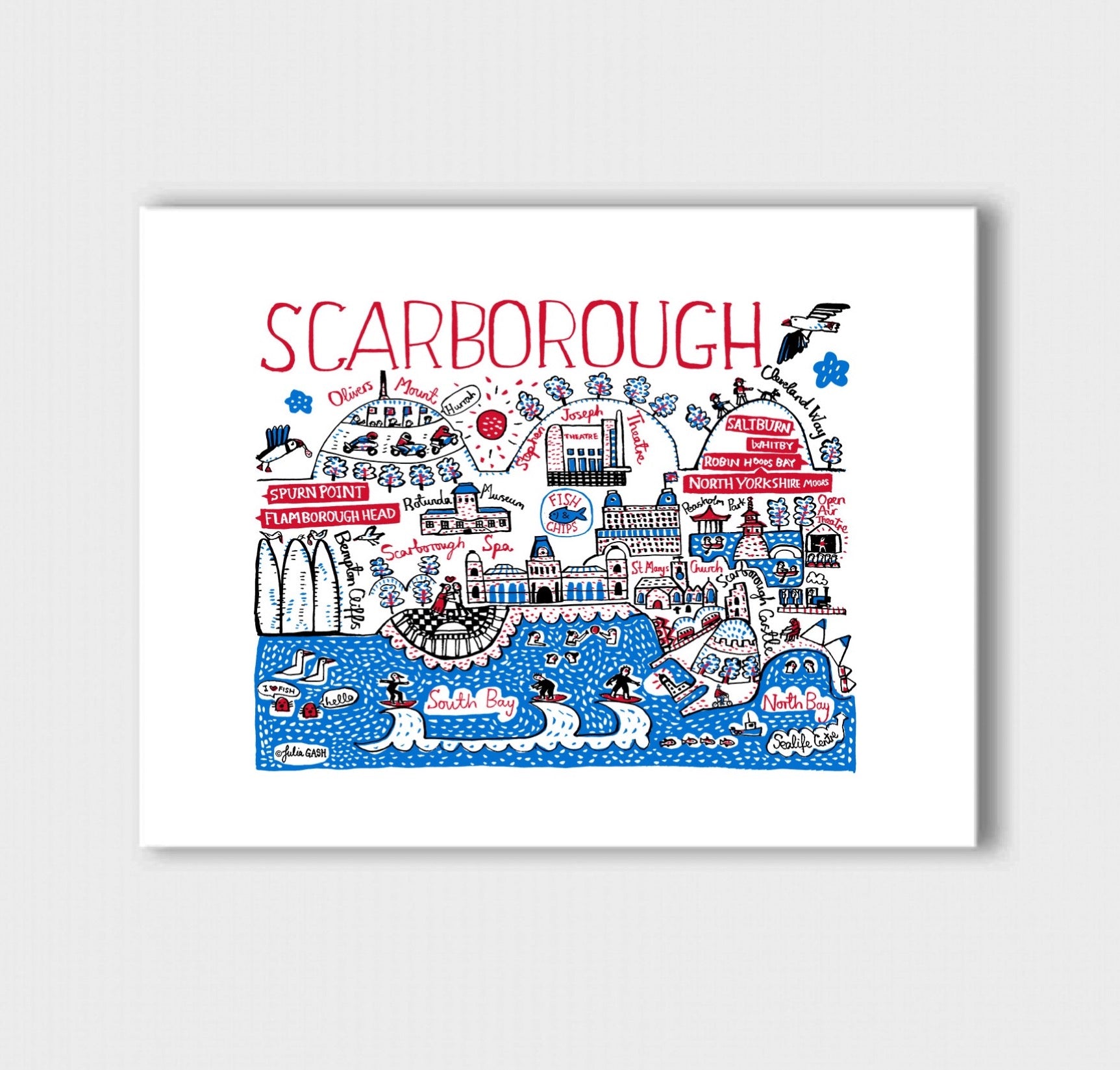 Scarborough Art Print - Julia Gash