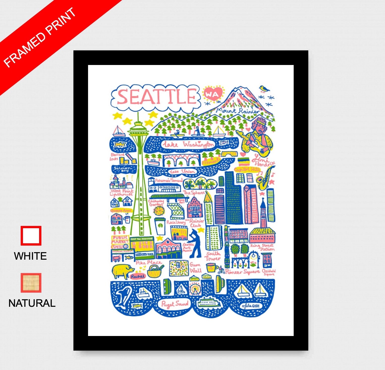 Seattle Art Print - Julia Gash