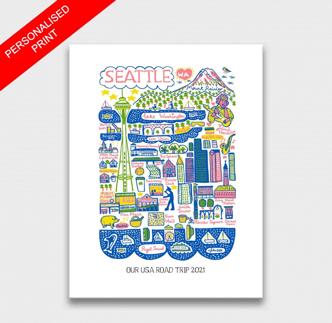 Seattle Art Print - Julia Gash