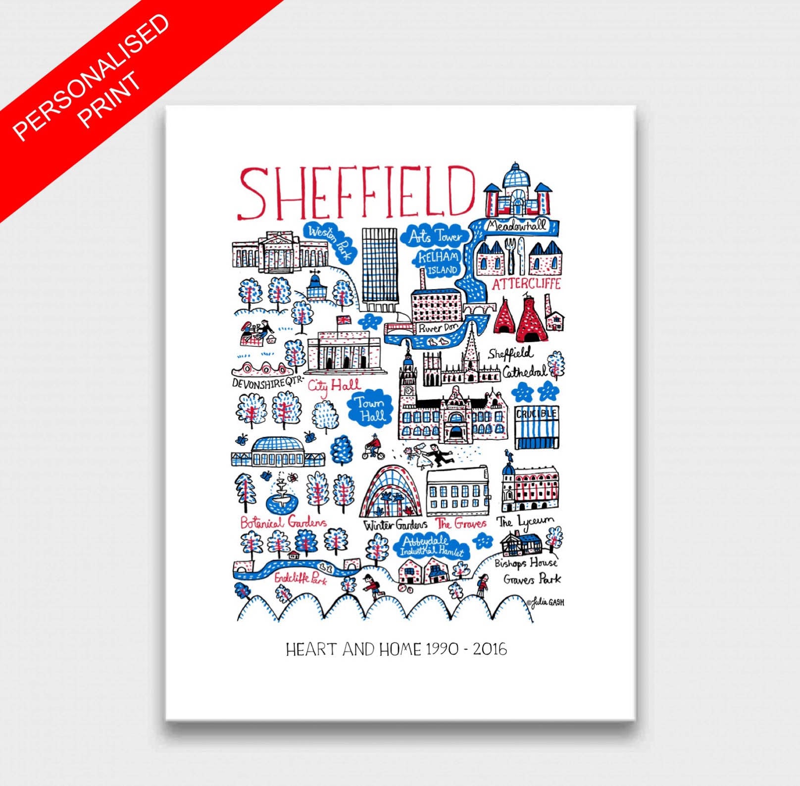Sheffield Art Print - Julia Gash