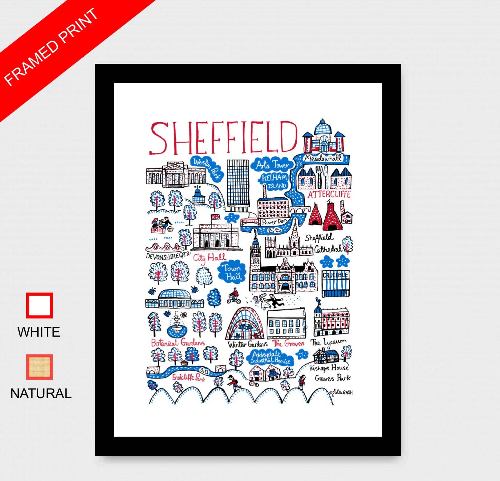 Sheffield Art Print - Julia Gash