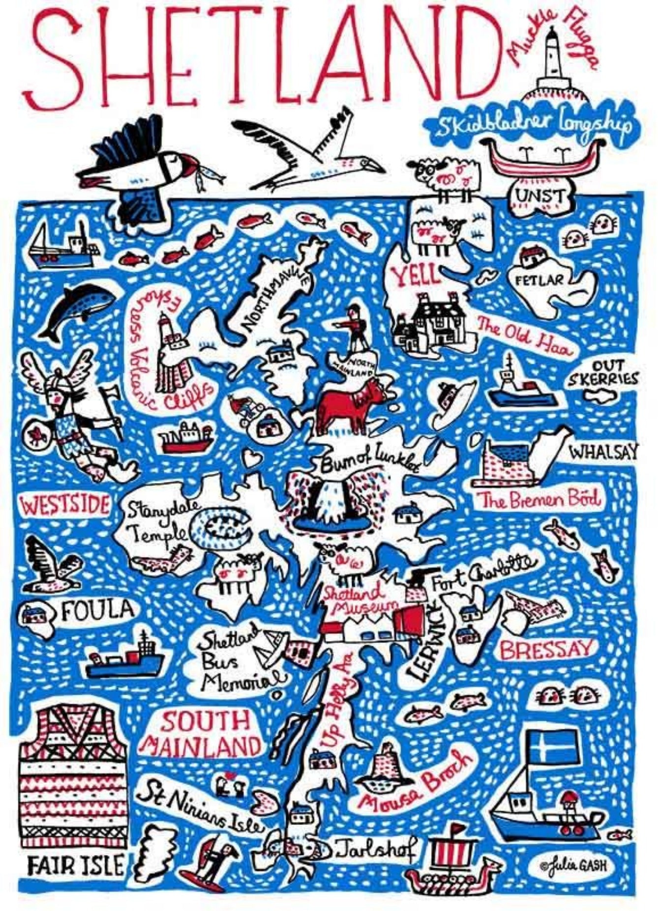 Shetland Art Print - Julia Gash