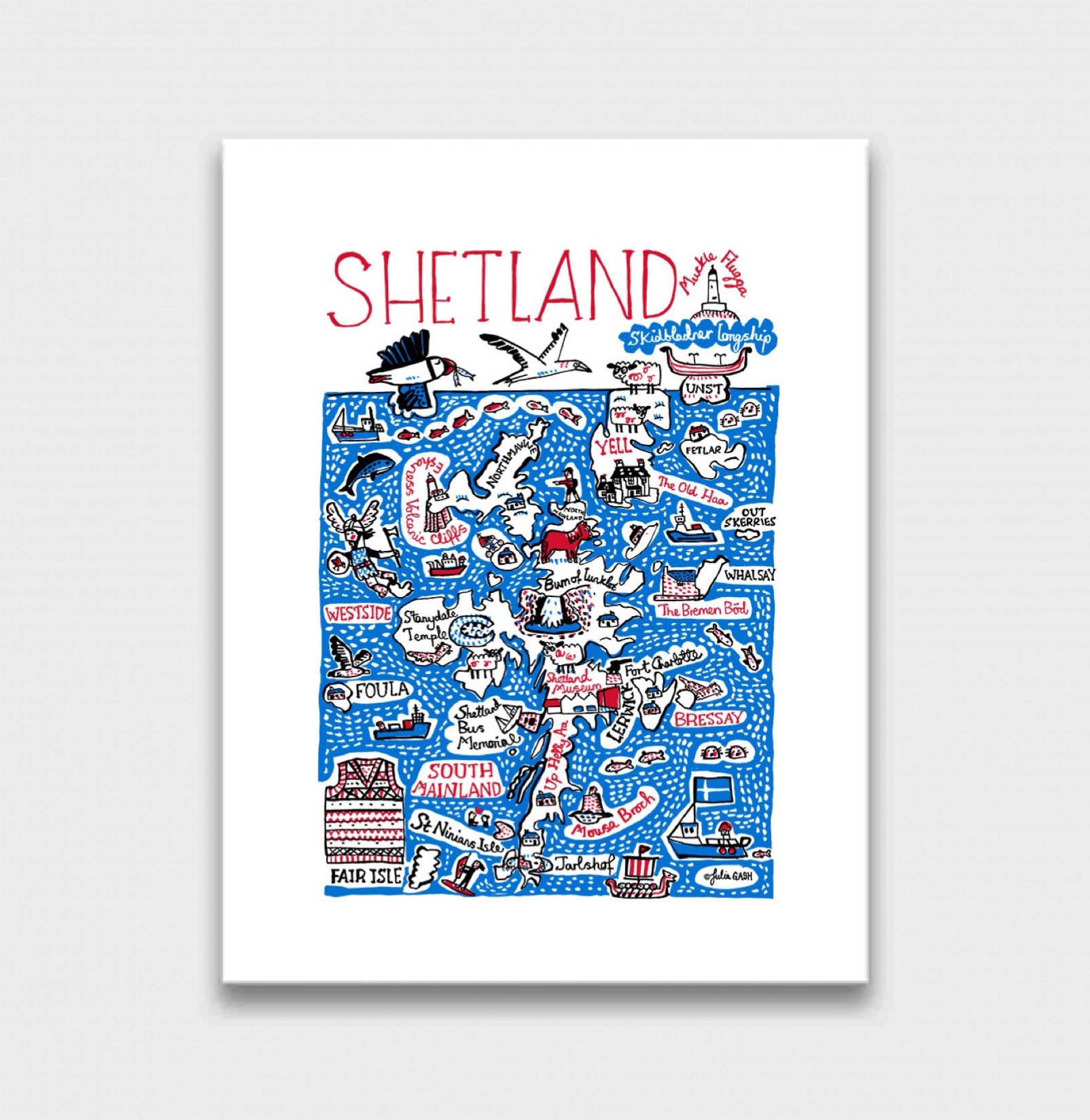 Shetland Art Print - Julia Gash