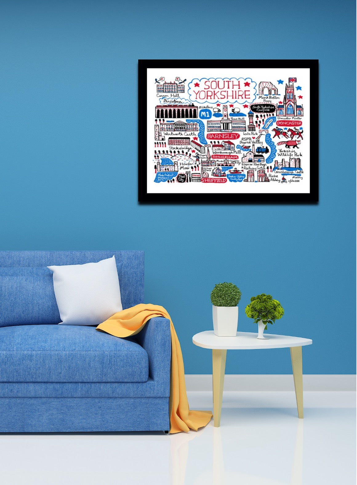 South Yorkshire Art Print by Julia Gash