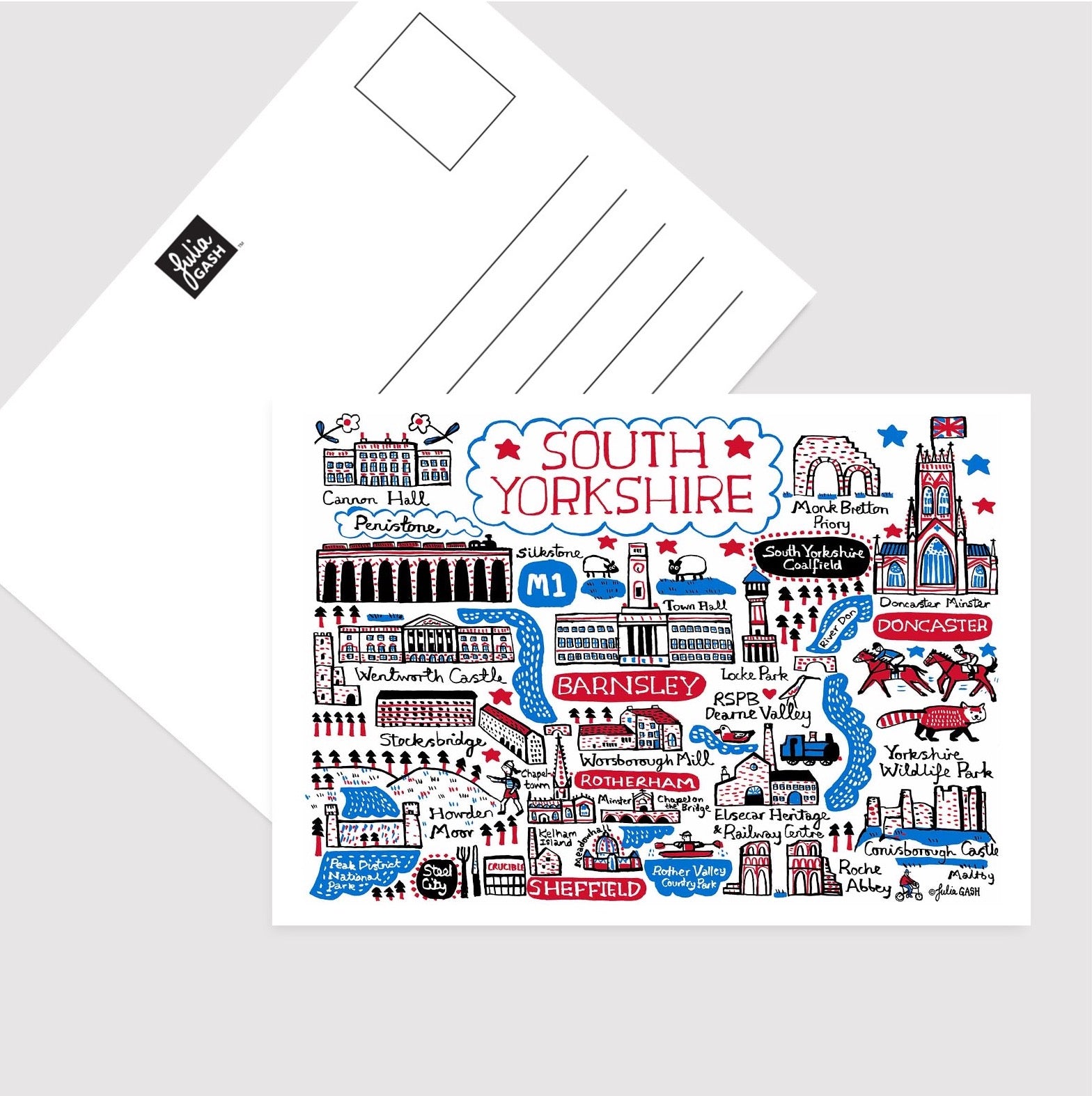 South Yorkshire Postcard by Julia Gash