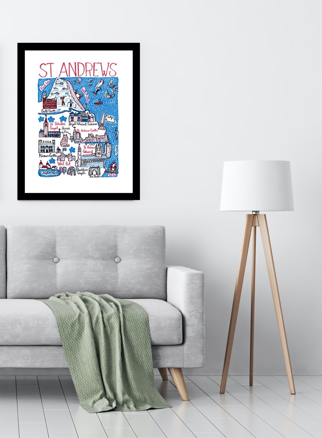 St Andrews Art Print - Julia Gash