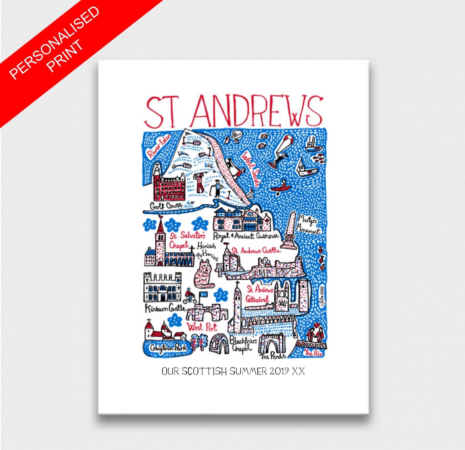 St Andrews Art Print - Julia Gash