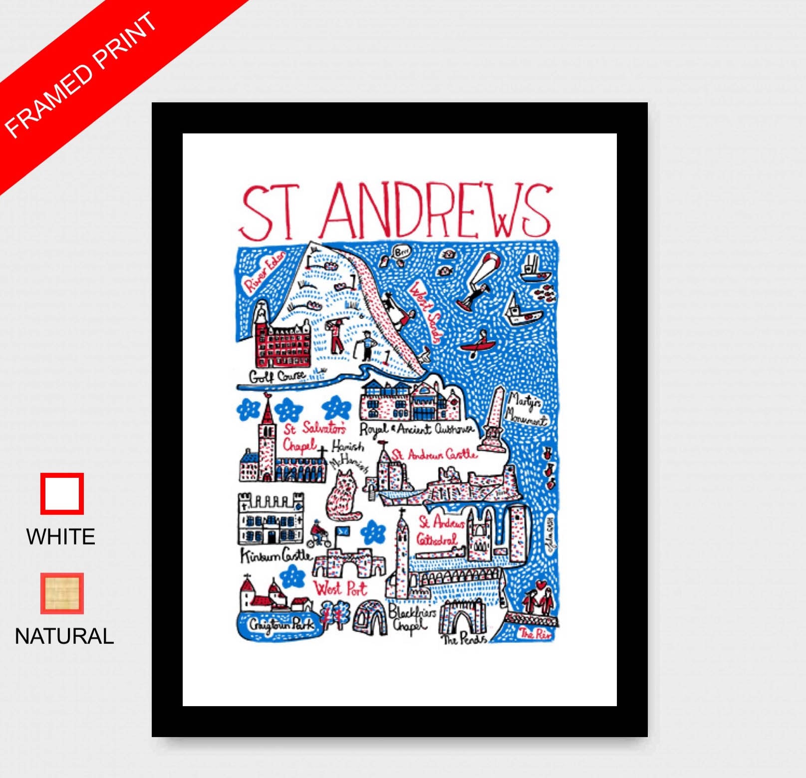 St Andrews Art Print - Julia Gash