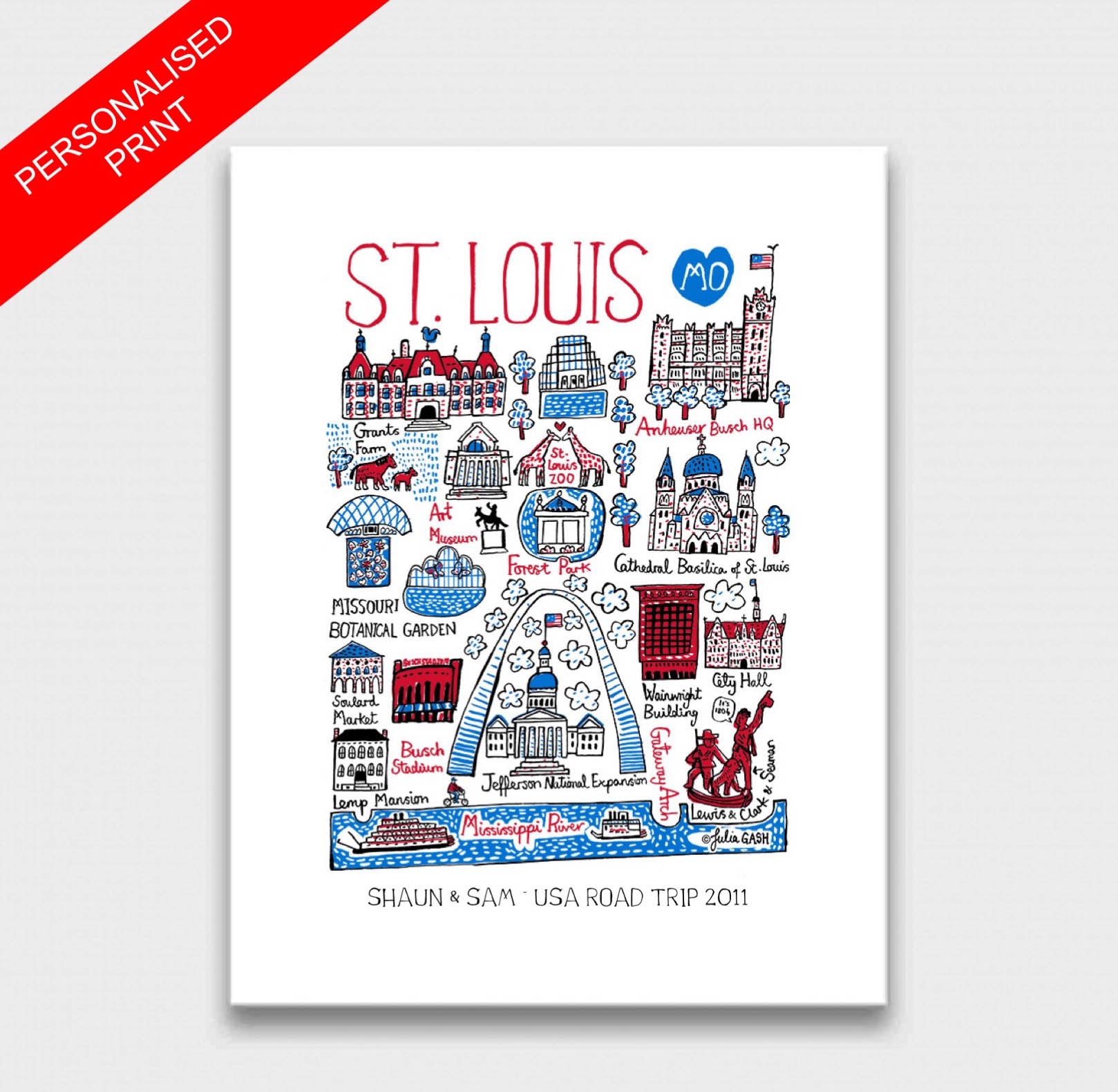 St Louis Art Print - Julia Gash