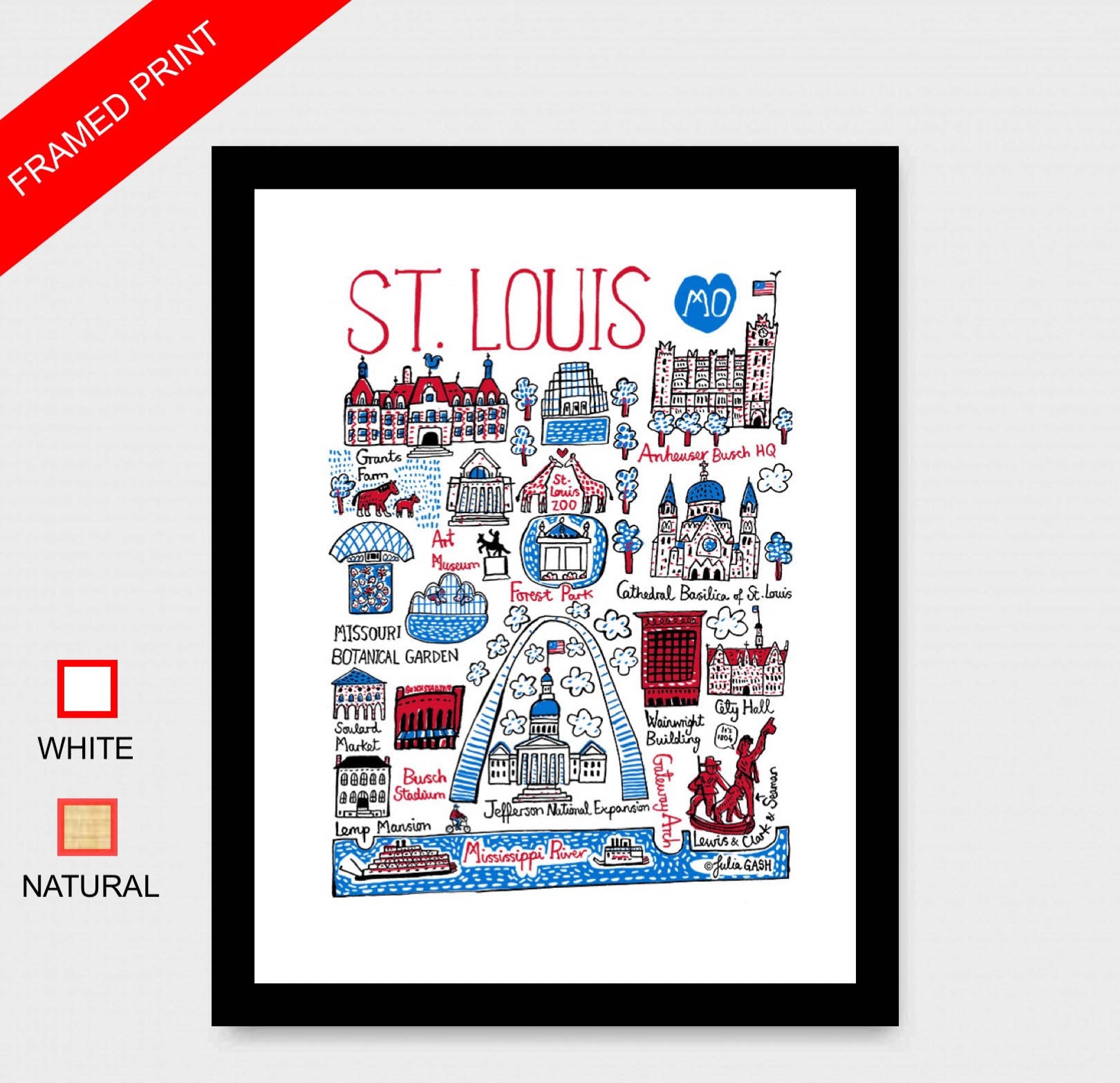 St Louis Art Print - Julia Gash