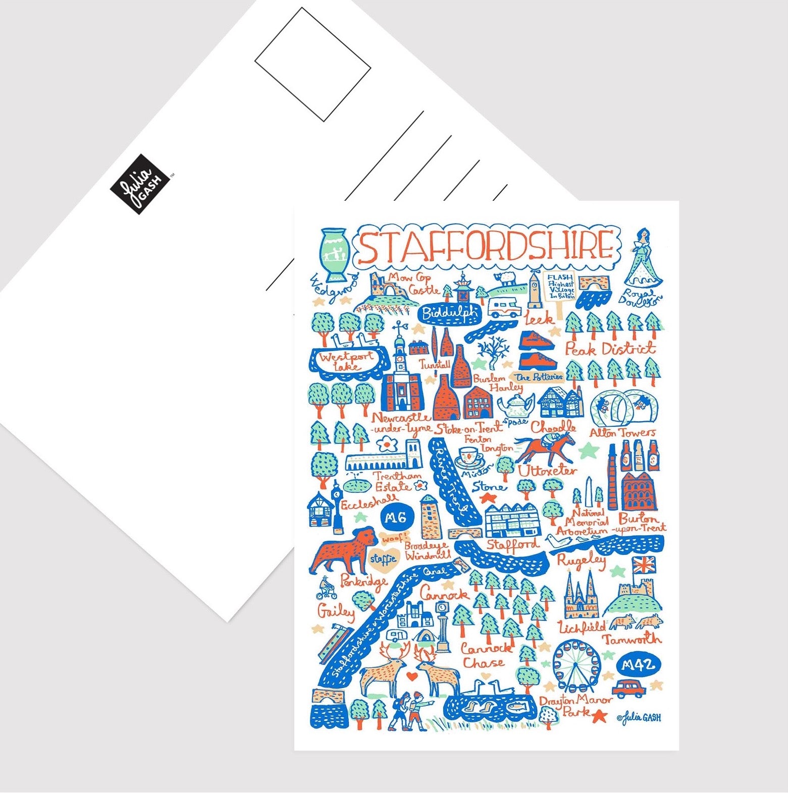 Staffordshire Postcard - Julia Gash