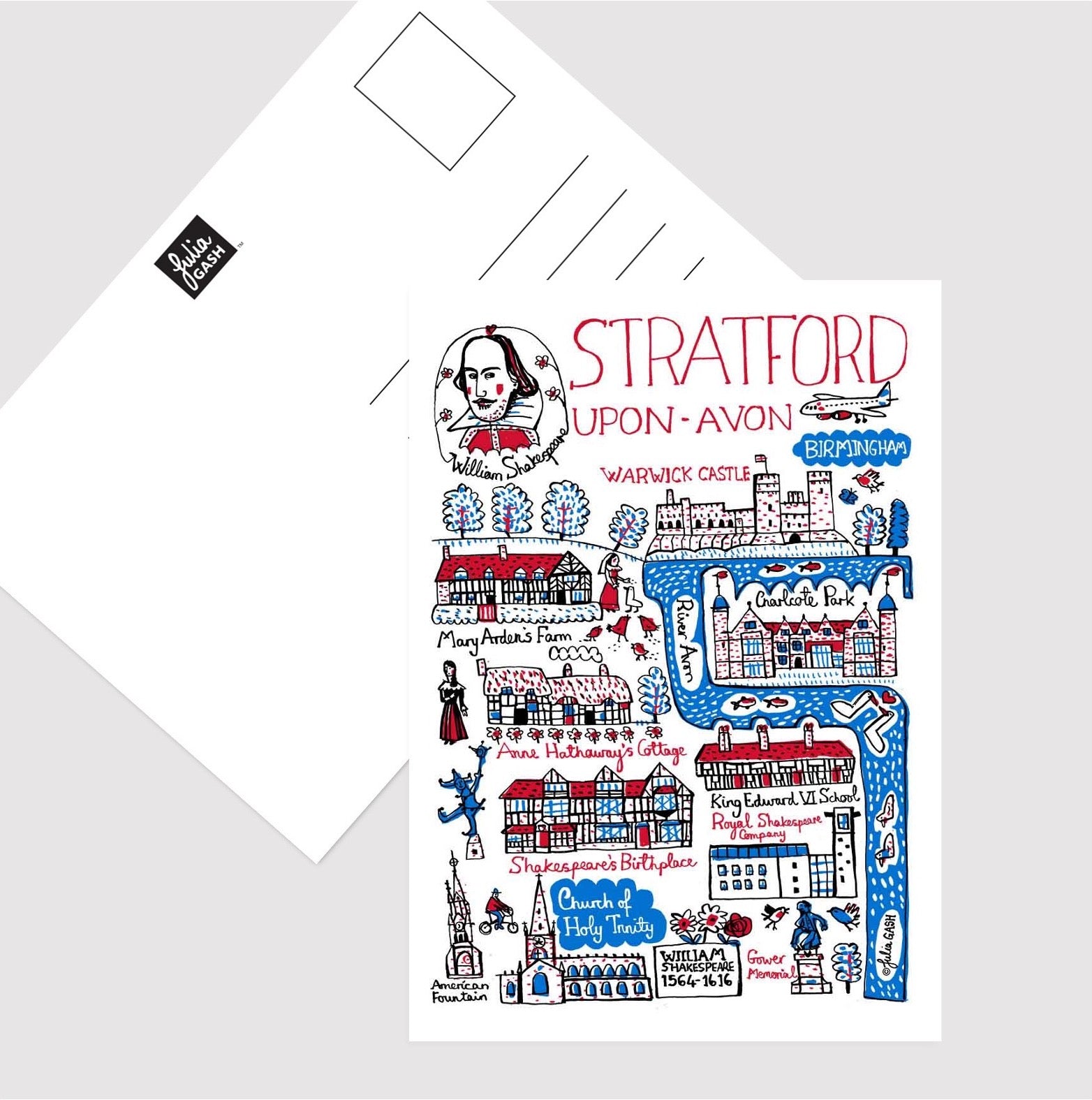 Stratford upon Avon Postcard - Julia Gash
