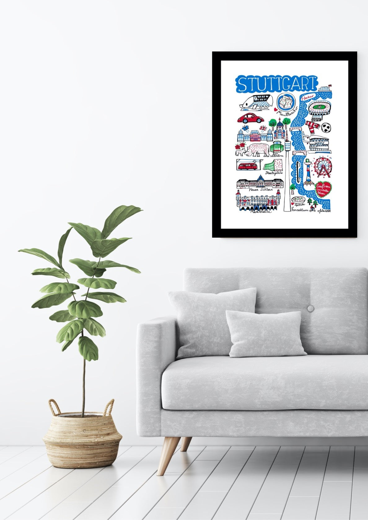 Stuttgart Art Print - Julia Gash