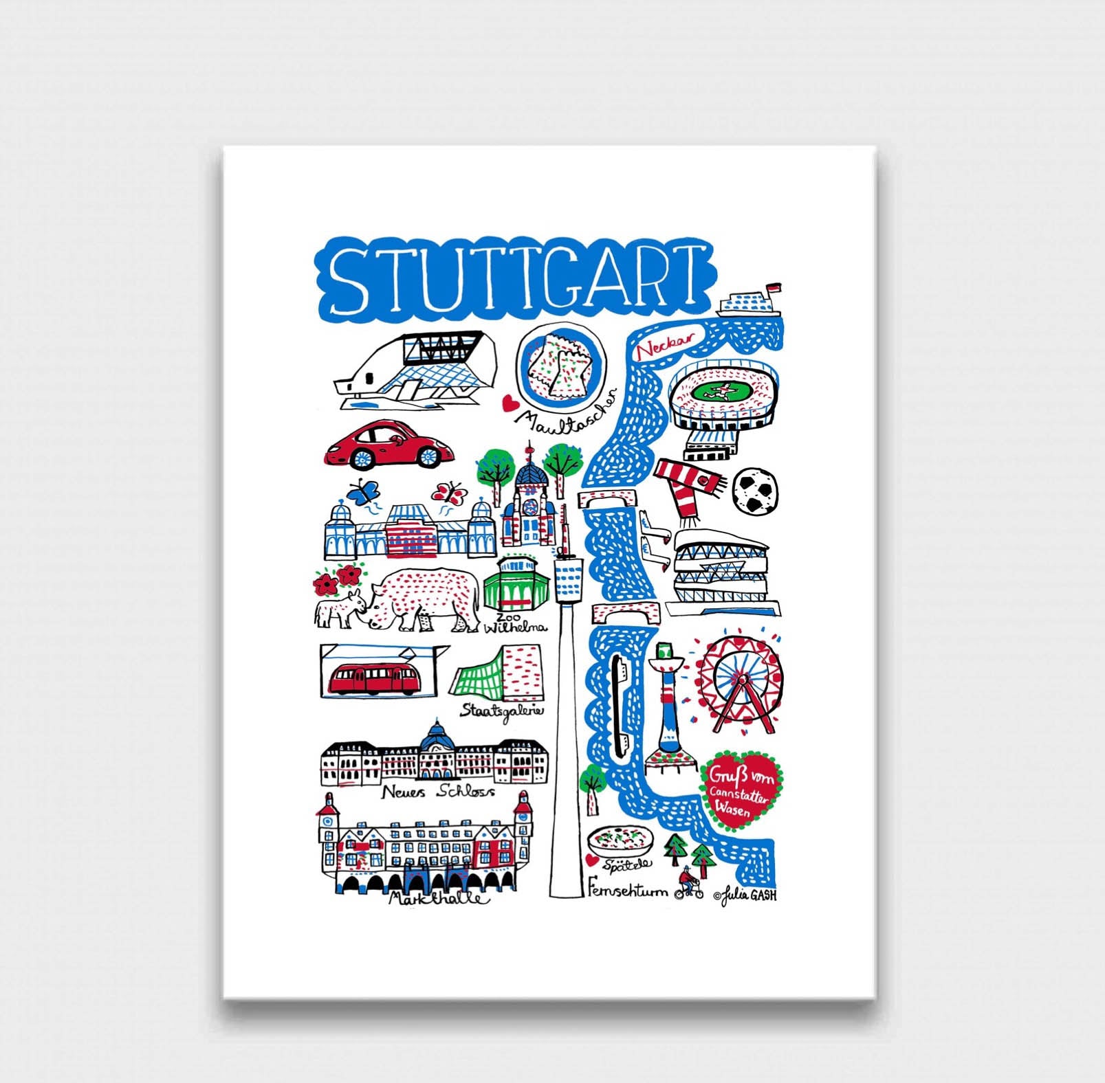 Stuttgart Art Print - Julia Gash