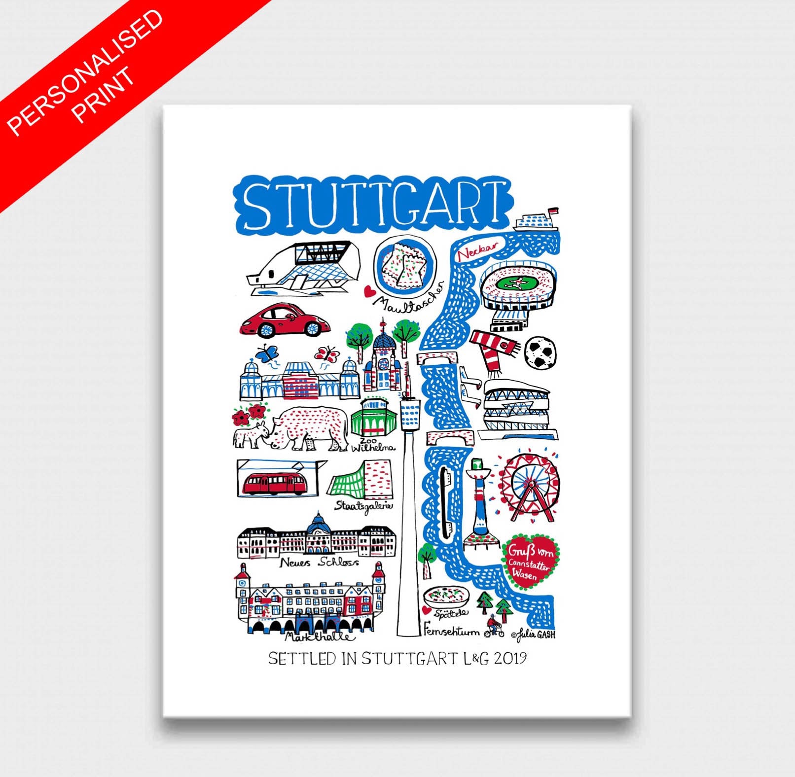 Stuttgart Art Print - Julia Gash