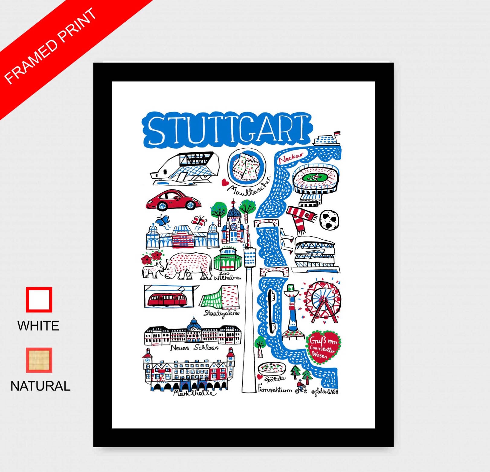 Stuttgart Art Print - Julia Gash