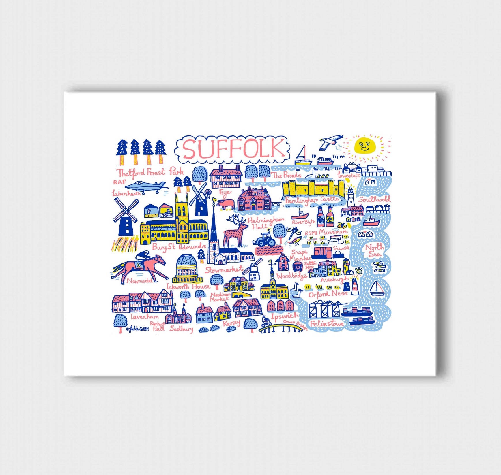Suffolk Art Print - Julia Gash