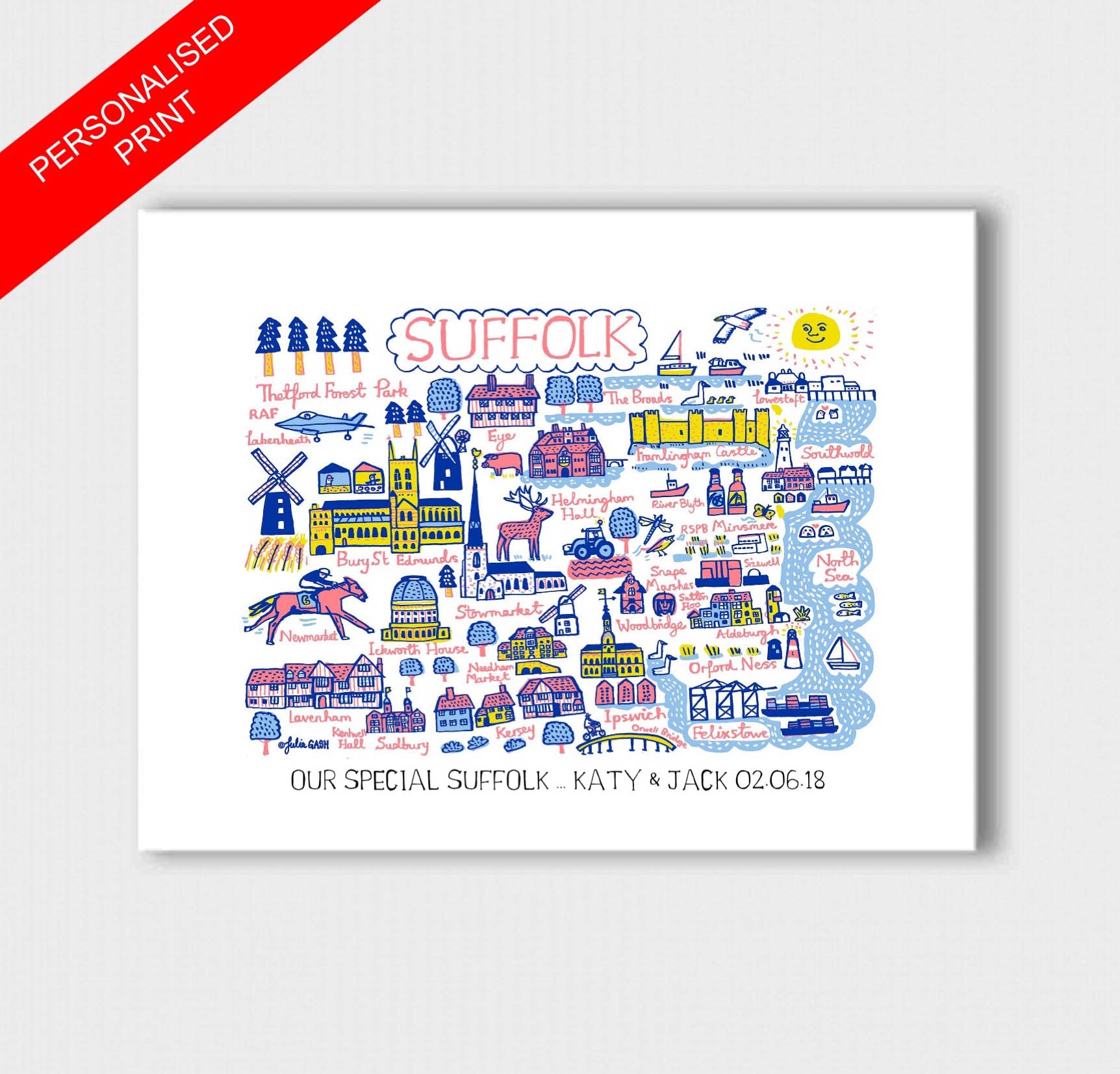 Suffolk Art Print - Julia Gash