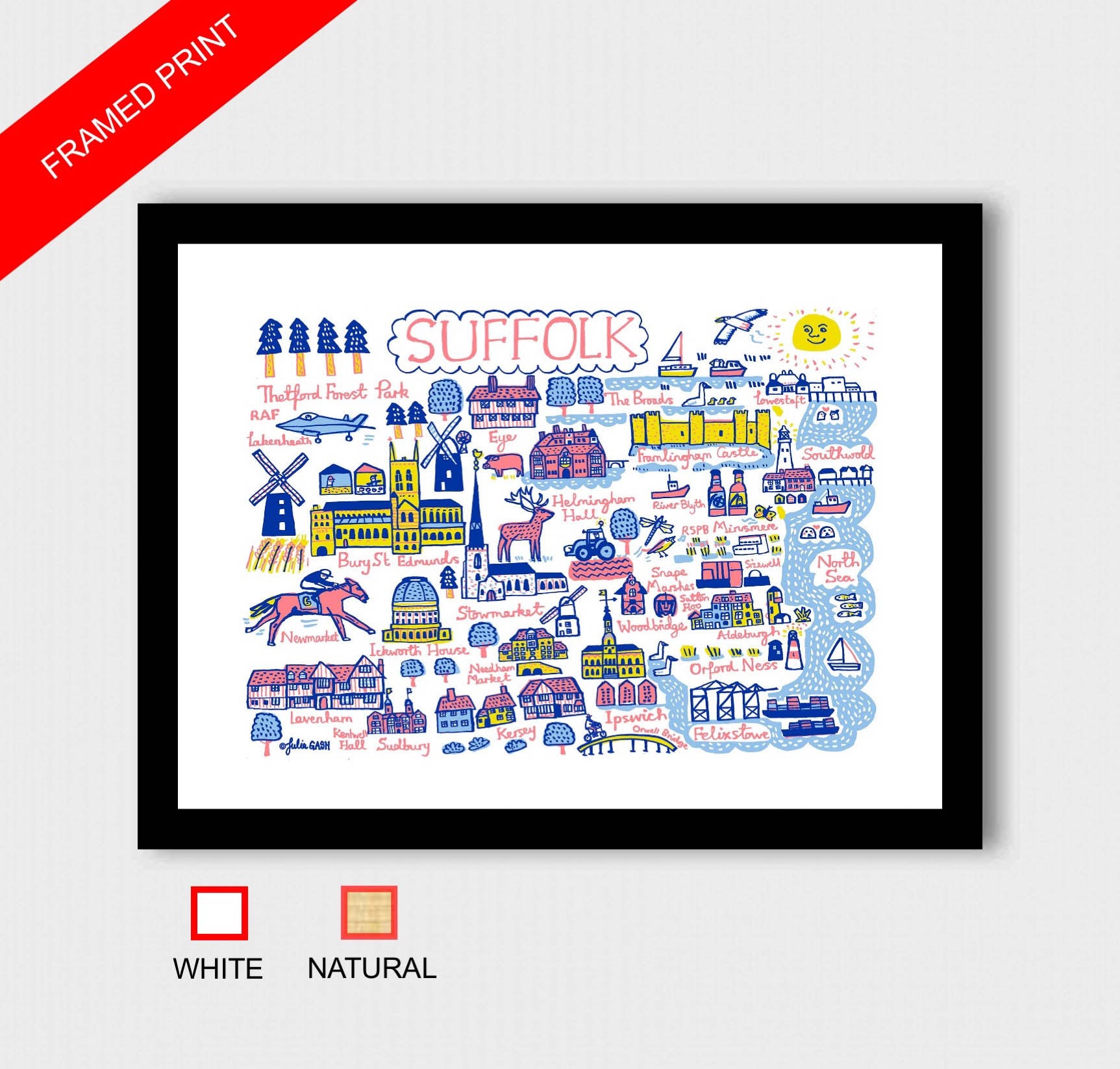 Suffolk Art Print - Julia Gash